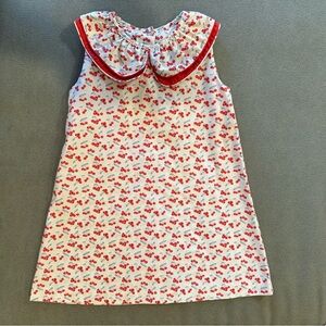 Girls 4T cherry dress red white blue